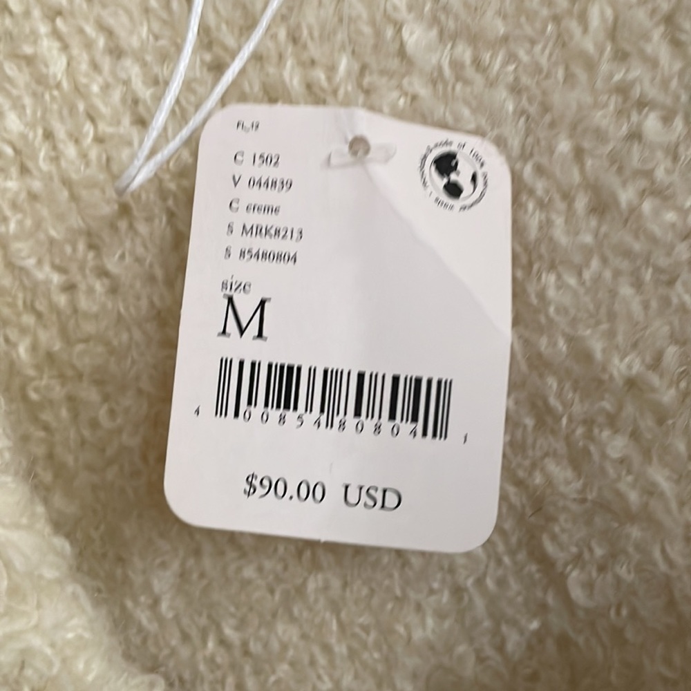 MOON RIVER Cream With Black Stitching Cardigan - Picture 5 of 6